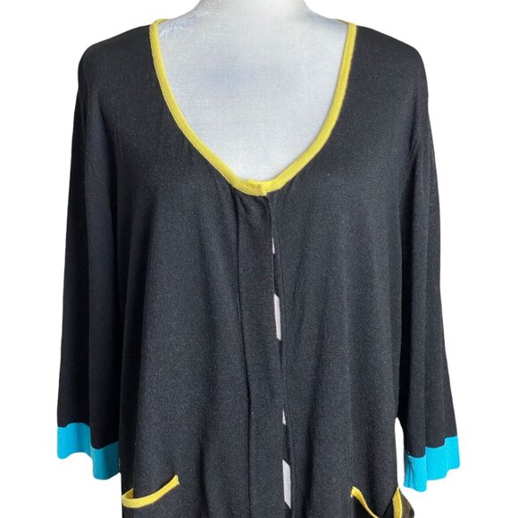 Angel Apparel NWT $163 Sweater Vintage Retro Striped Cardigan Women's Size 1XL - Picture 3 of 8